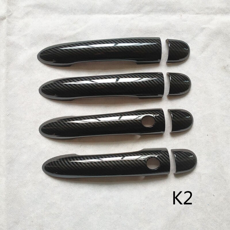 Til renault megane 2 ii mk2 tilbehør dørhåndtag cover trim håndtag covers plast imiteret kulfiber: K2