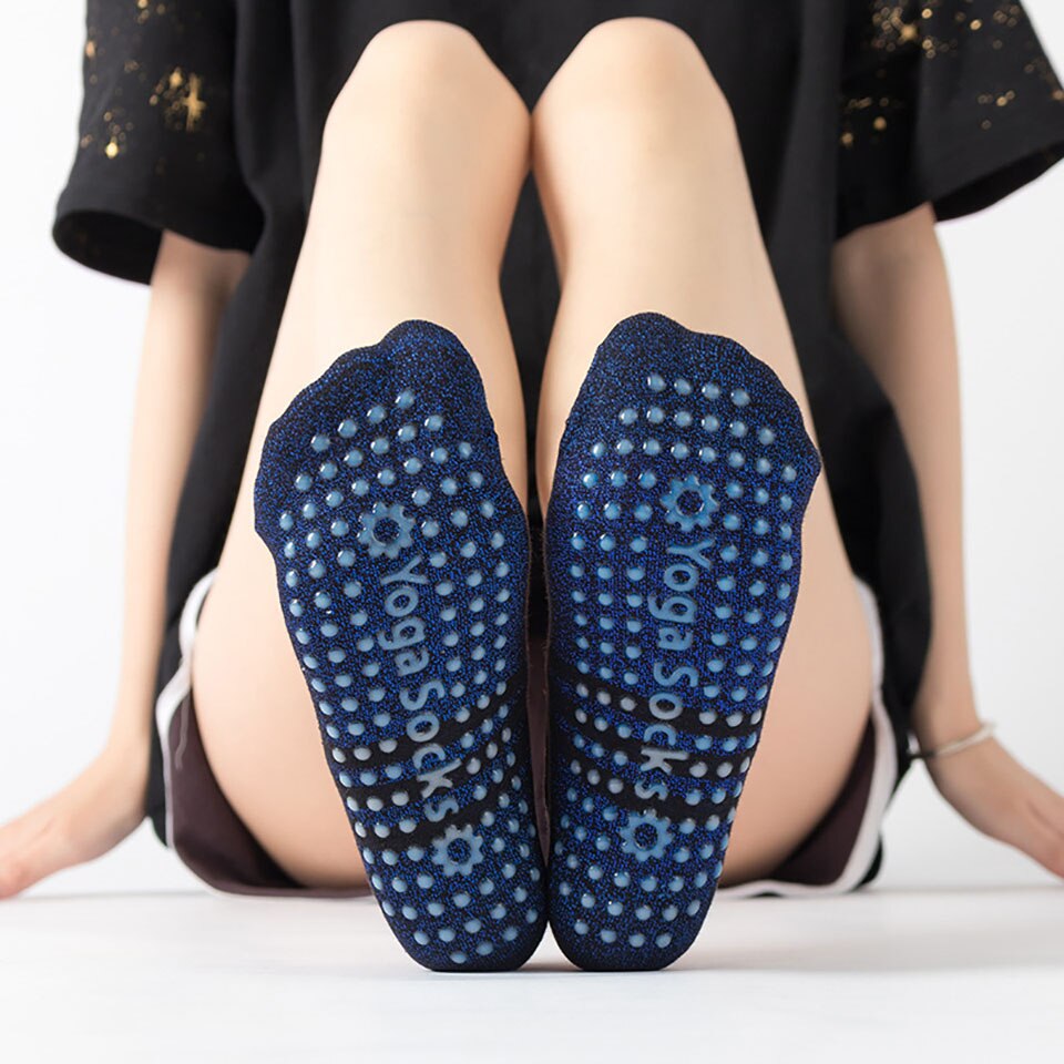 Kokostisse yoga-socken aus leuchtender seide mit schnürung, atmungsaktive baumwolle, hautfreundliche tanzsocken, rutschfest, pvc-frei, fusselfrei
