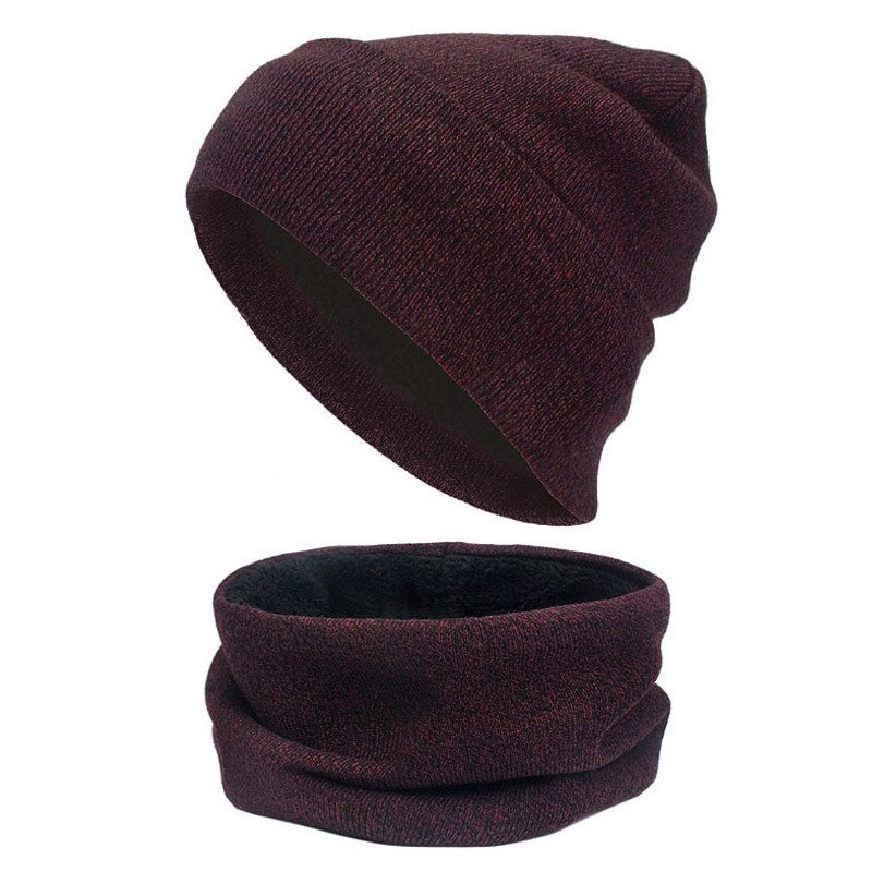 Pluss fløyels skjerf lue hanskesett varme luer berøringsskjerm hansker lue dame hansker sett luer gorras hombre panser caps menn: 12