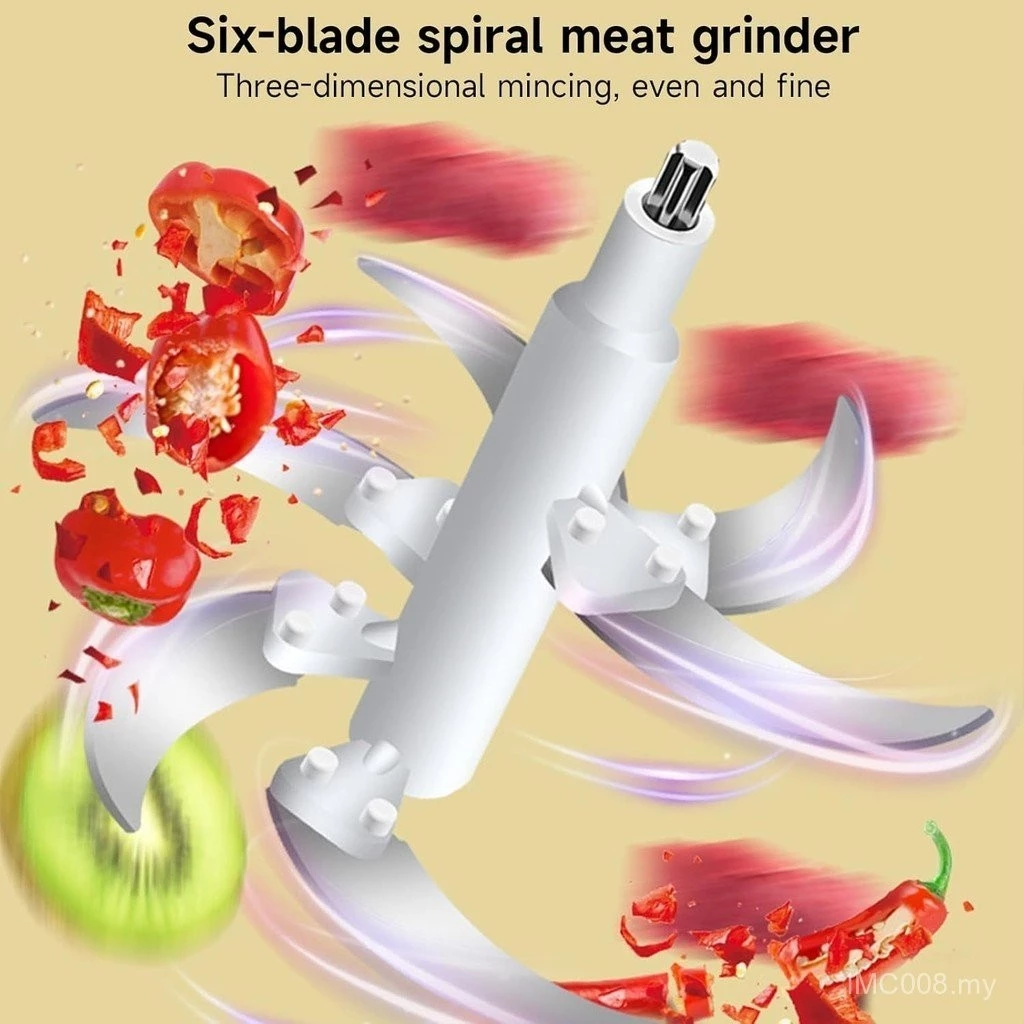 Electrical Food Crusher Multfunctional Household Meat Grinder Stainless Steel Meat Vegetable Garlic Mincer Baby Food Blender