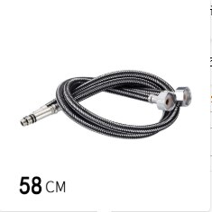 G1/2 g3/8 g9/16 38cm/58cm, 1 par de tubos de aço inoxidável flexível, para encanamento, torneira quente/fria, mangueiras de fornecimento de água, banheiro: 58cm
