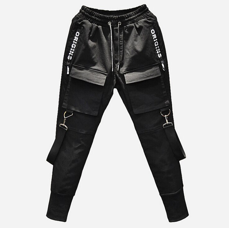 Men hiphop harem pants club singer stage costume trousers men cargo joggers streetwear sweatpants AXP221