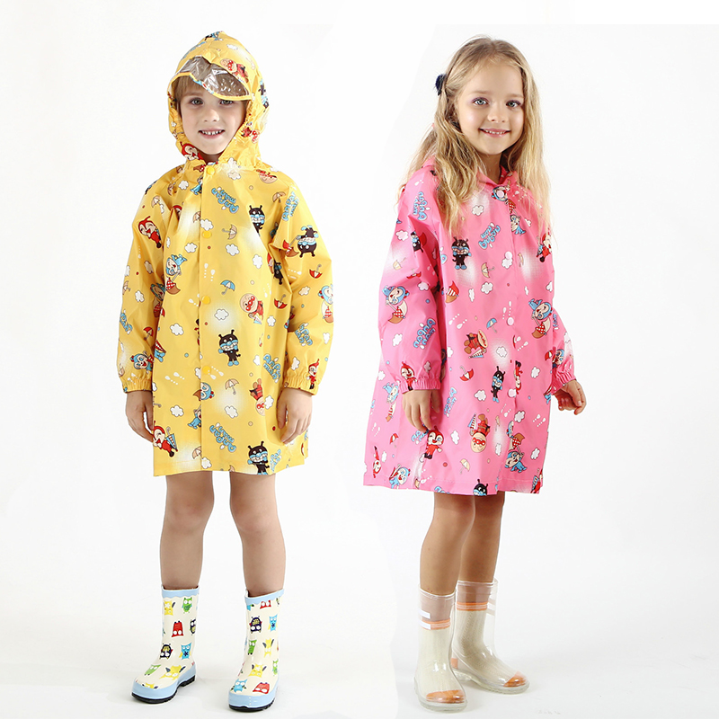 Große Größe Regenmantel für Kinder Cartoon Kinder Mädchen Regendicht Regen Mantel Wasserdicht Poncho Jungen Regenbekleidung Kindergarten Kind Regenanzug