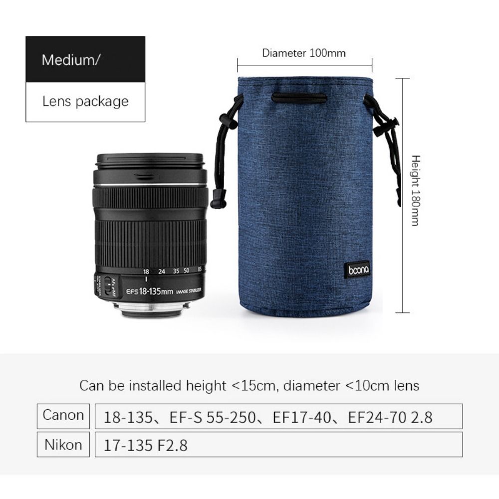 Adjustable Strap Camera Storage Bag Inner Bag Dustproof DSLR Drawstring Bag Handbag Waterproof Photography Protective Bag