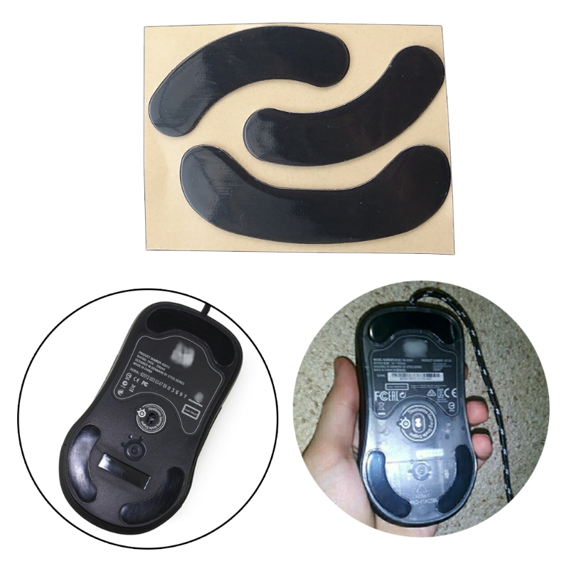1 Set 0.6Mm Dikte Vervangen Curve Rand Muis Voeten Mouse Skates Voor Steelseries Xai/Sensei/Raw/mlg Muis