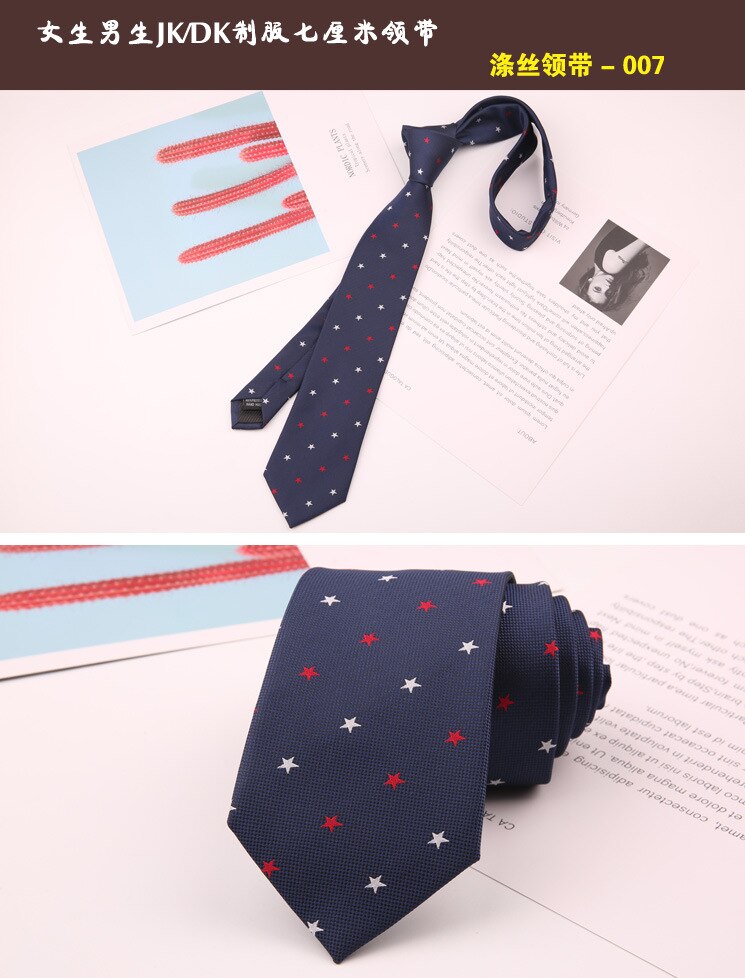 Style japonais Slim cou cravates pour hommes femmes décontracté rayé cravate pour garçons filles costumes étudiant cravate mince JK cravate Gravatas: 007