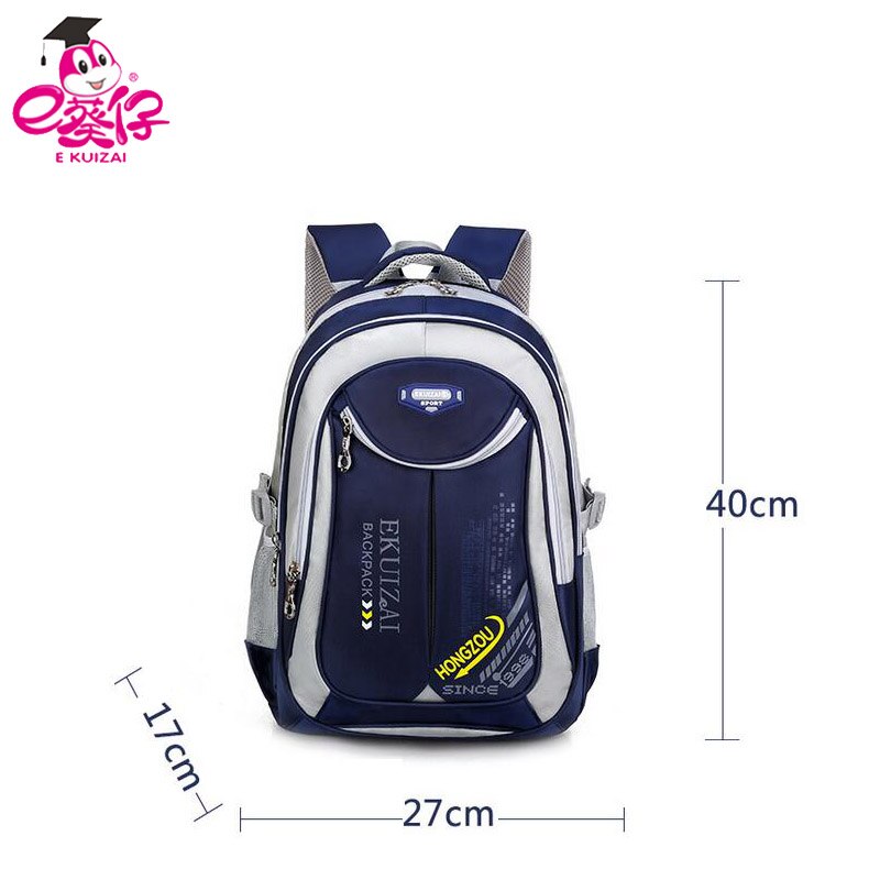 Grote Capaciteit Schooltassen Tieners Meisjes School Rugzak Kinderen Schooltassen Rits Satchel Waterdichte Schooltas Mochila: Navy small