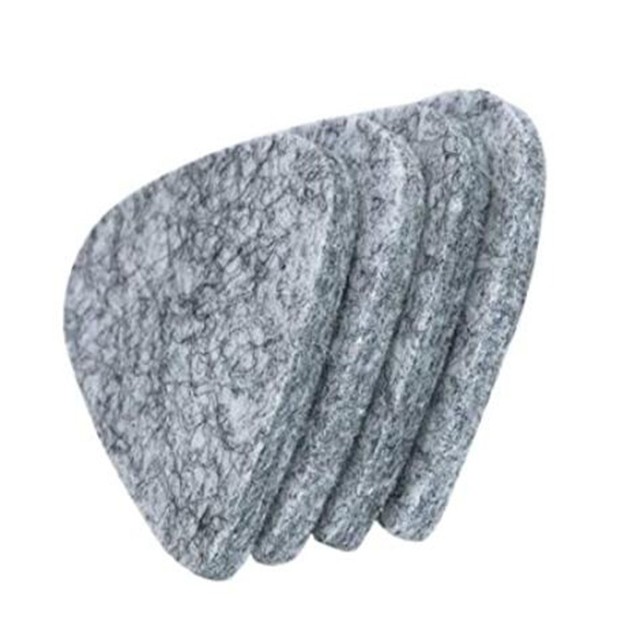 5 Pcs Professionele Vilt Ukulele Picks Zwart/Grijs/Wit Ukeleles Plectrum 3Mm Zachte Vilten Pick gitaar Deel Accessoires: Grey