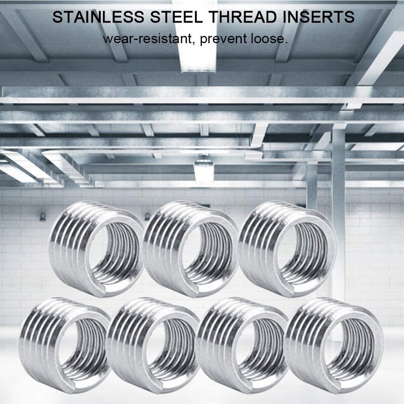 100Pcs Wire Insert Thread, M4 Heli Coil Thread Repair Stainless Steel SS304 Thread Insert Coiled Wire Insert (M40.71.5D)