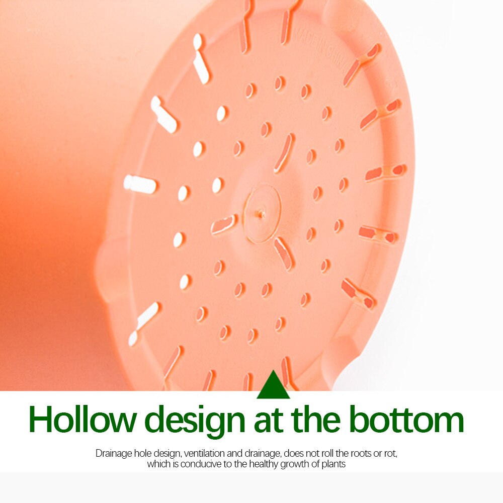 Imitation Terracotta Planter Plastic Planting Pot Cactus Plant Containers Indoor Garden Bonsai Pots With Drainage Hole