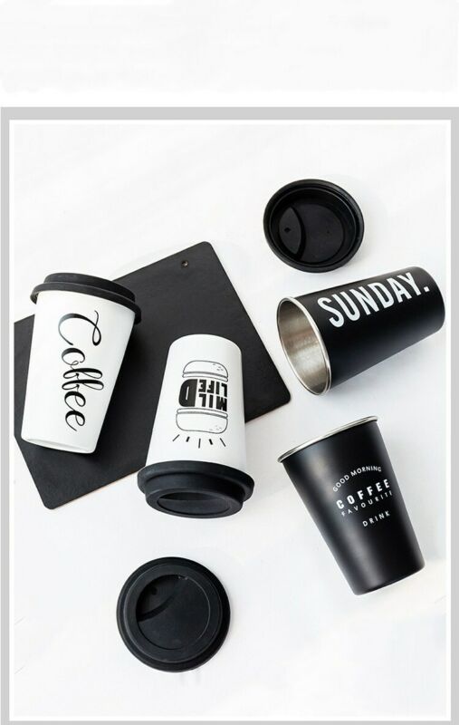 Reusable Ceramic Letter Travel Mugs Silicone Lid Bone China Cups Travel Mug Tea Coffee Portable Cups