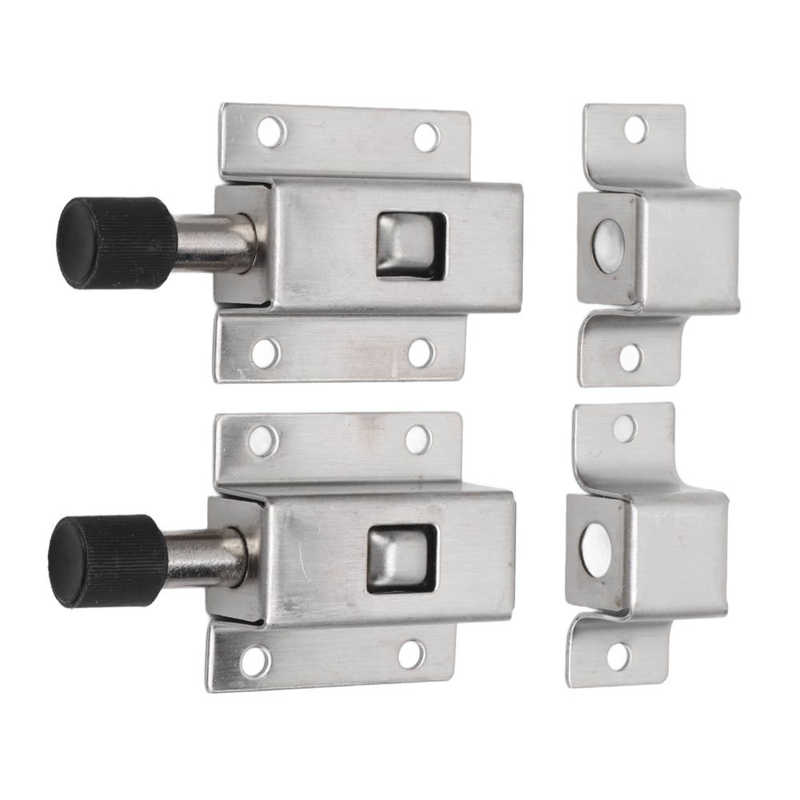 Automatic Spring Lock Door Stainless Steel Solid Anticollision for Security