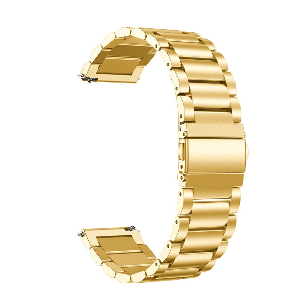 Armband i rostfritt stål för amazfit neo smart klockarmband för huami amazfit bip s/gts /gtr 42mm 47mm pace band bälte: Guld- / Stratos 2 2s 3
