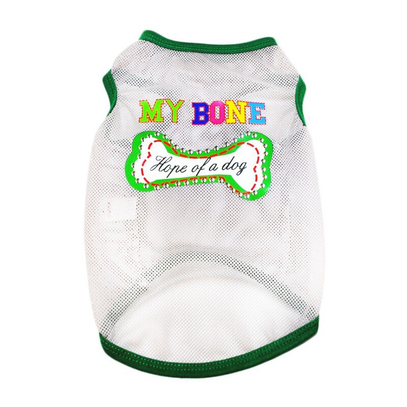 Small Dog Shirts Outdoor Sun Sunscreen Light Polyester Breathable Grid Dog Vests Love Clothes For Puppy Teddy Chihuahua#G: A / L