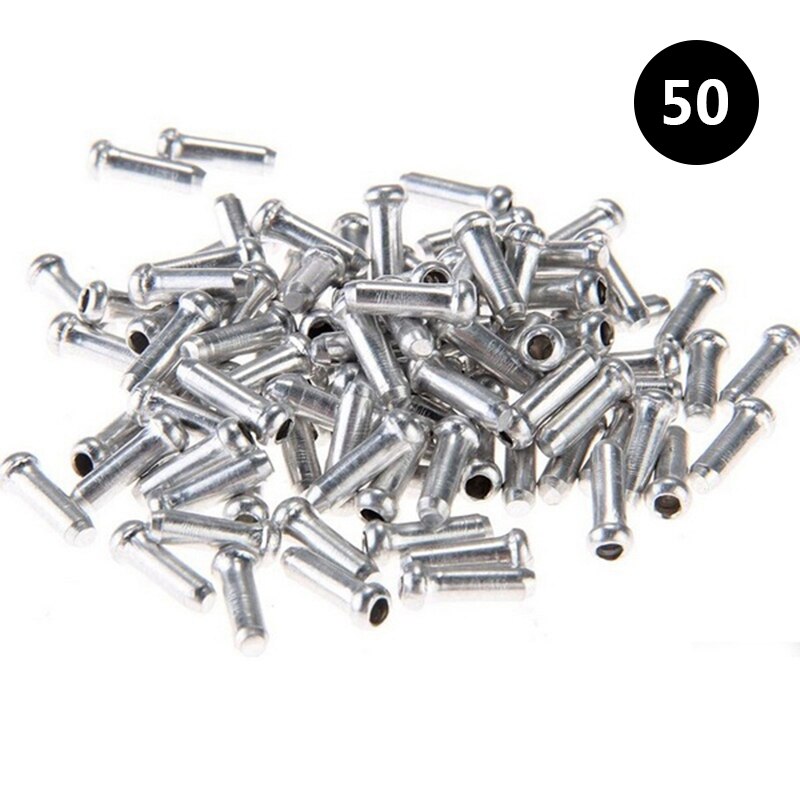 50PCS Bicycle Bike Shifter Brake Ferrules Cable Tips Caps End Crimp