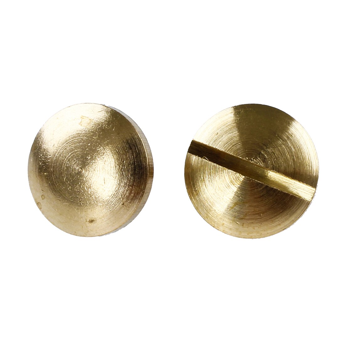 10x Arc Massief Messing Knop Stud Schroef Nail Schroef Terug Leer Klinknagel Riem 6Mm