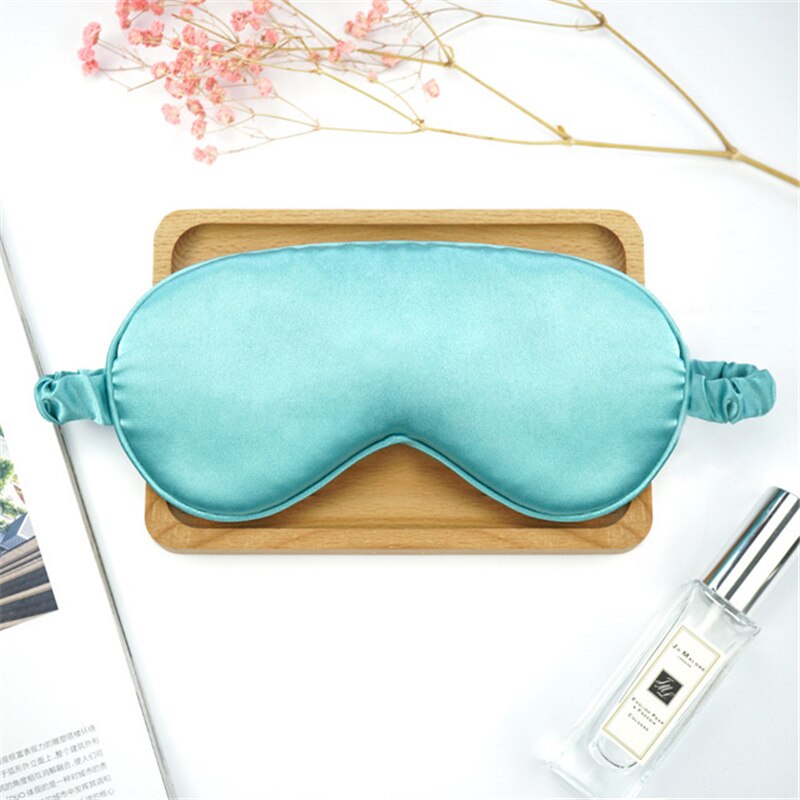Máscara de seda para dormir 3D, mascarilla para dormir suave y Natural, parche para los ojos, para hombres y mujeres, 1 Uds.