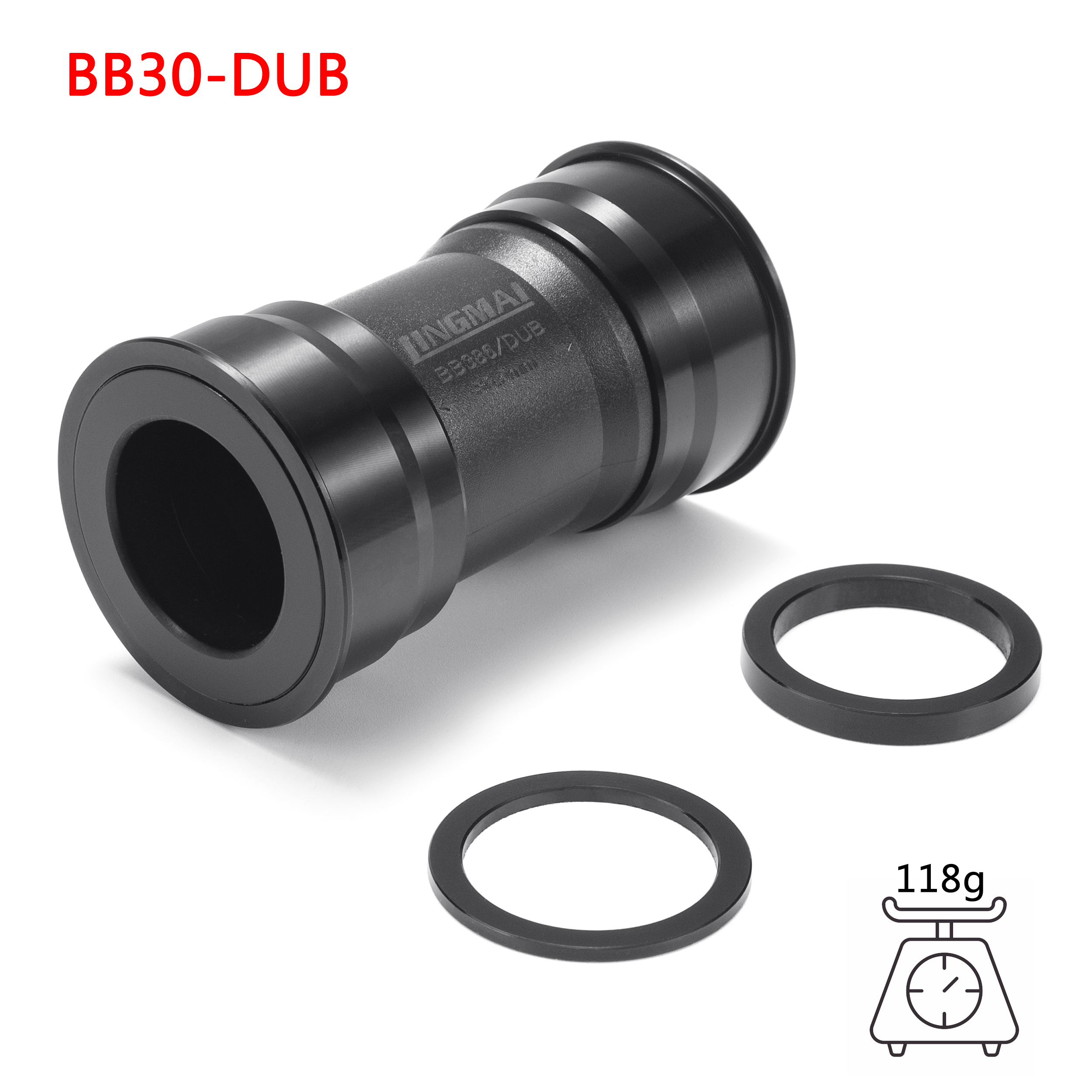 Suporte inferior de bicicleta, rolamento cerâmico bb pf30 bb86 bb386 bb30 para mountain road bike, movimento central dub: Verde claro