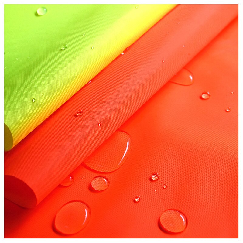 Half Yard Fluorescent Waterproof PU Fabric For DIY Sewing Craft Reflective Cloth Material Sanitation Suit Jacket Supplies