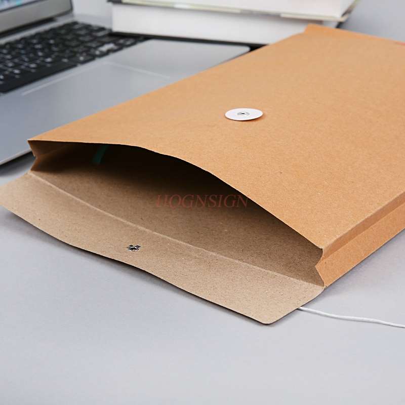 30pcs portfolio A4 kraft paper bag information bag