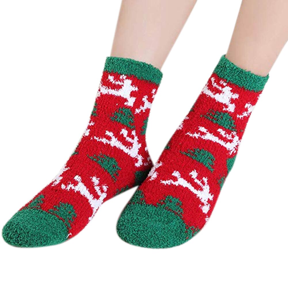 Vrouwen Sokken Fuzzy Slipper Sokken Pinguïn Dikke Warme Schattige Winter Hart Cu