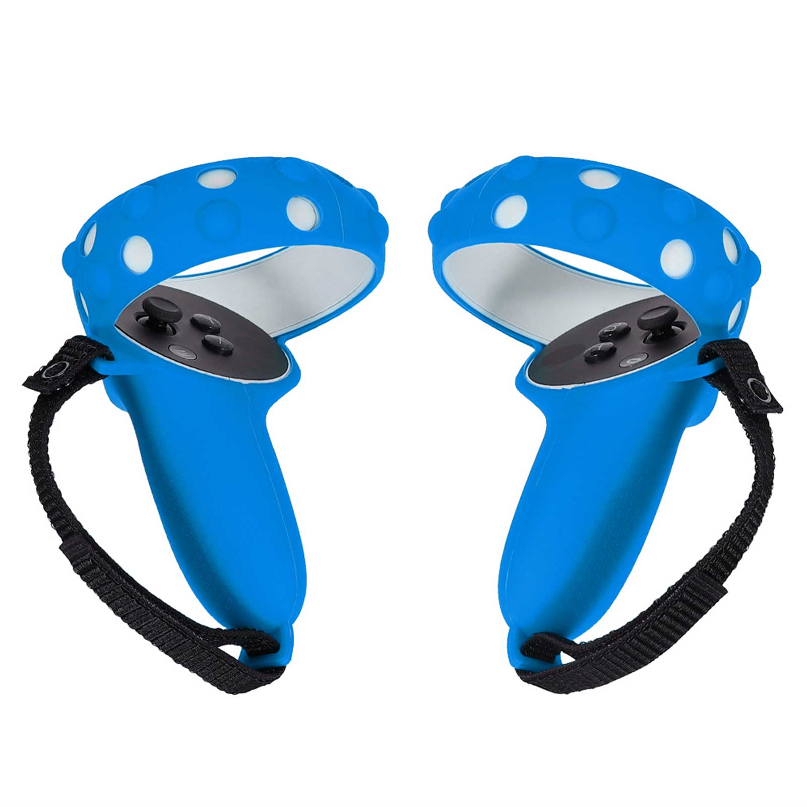 Bescherming Cover Voor Oculus Quest 2 Vr Accessoires Vr Controller Handvat Grip Case Siliconen Volledige Beschermhoes Voor Quest2: Blue A