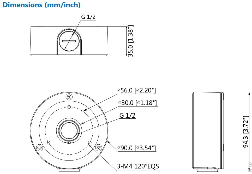 5 Stks/pak Dh PFA134 Waterdichte Aansluitdoos DH-PFA134 Voor Ip Camera Cctv Camera Netwerk Camera Bullet Camera Hdcvi Camera