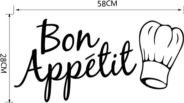 Tre rater engelsk citat køkken wallstickers vinyl wallstickers boligindretning kunst dekorative stickers pvc spisestue til bar: Qc19-9
