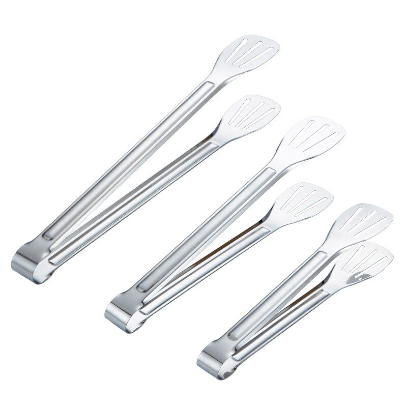 Portable 304 Stainless Steel Food Clip Food Clip Barbecue Bread Steak Clip Baking Cake Tools Kitchen Supplies
