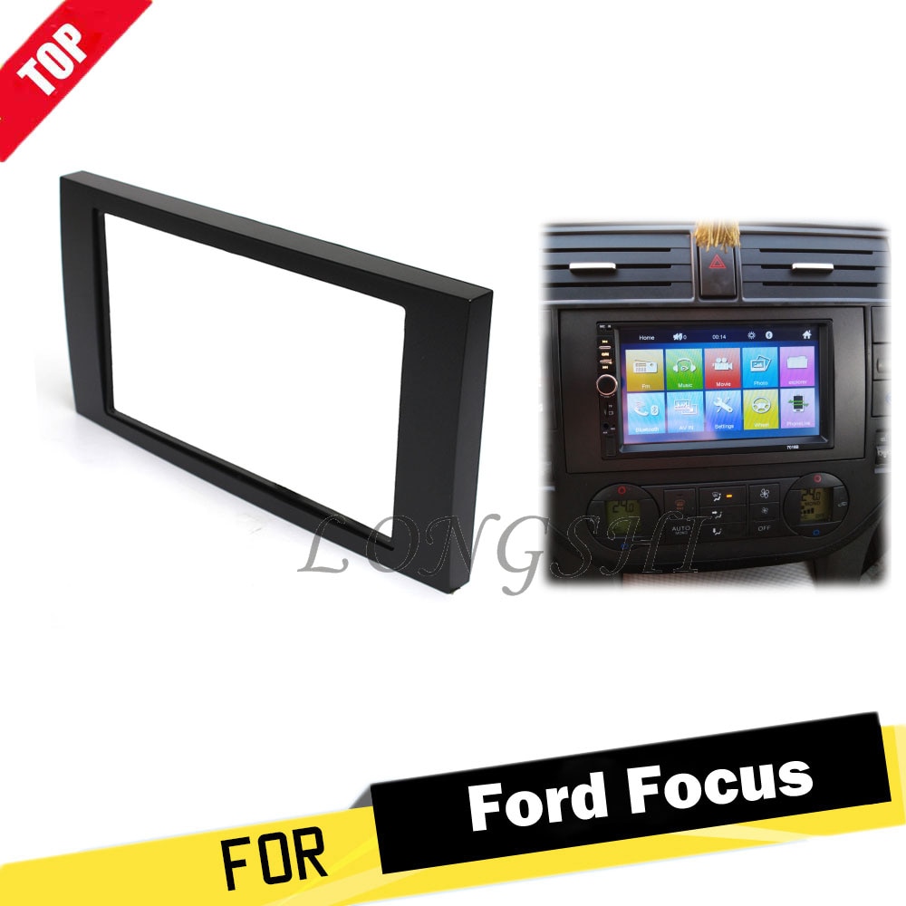 Radio para Ford Focus 2 Din con marco para coche para c-max s-max Fusion Transit , reproductor Multimedia de radio para coche con doble din Fascia