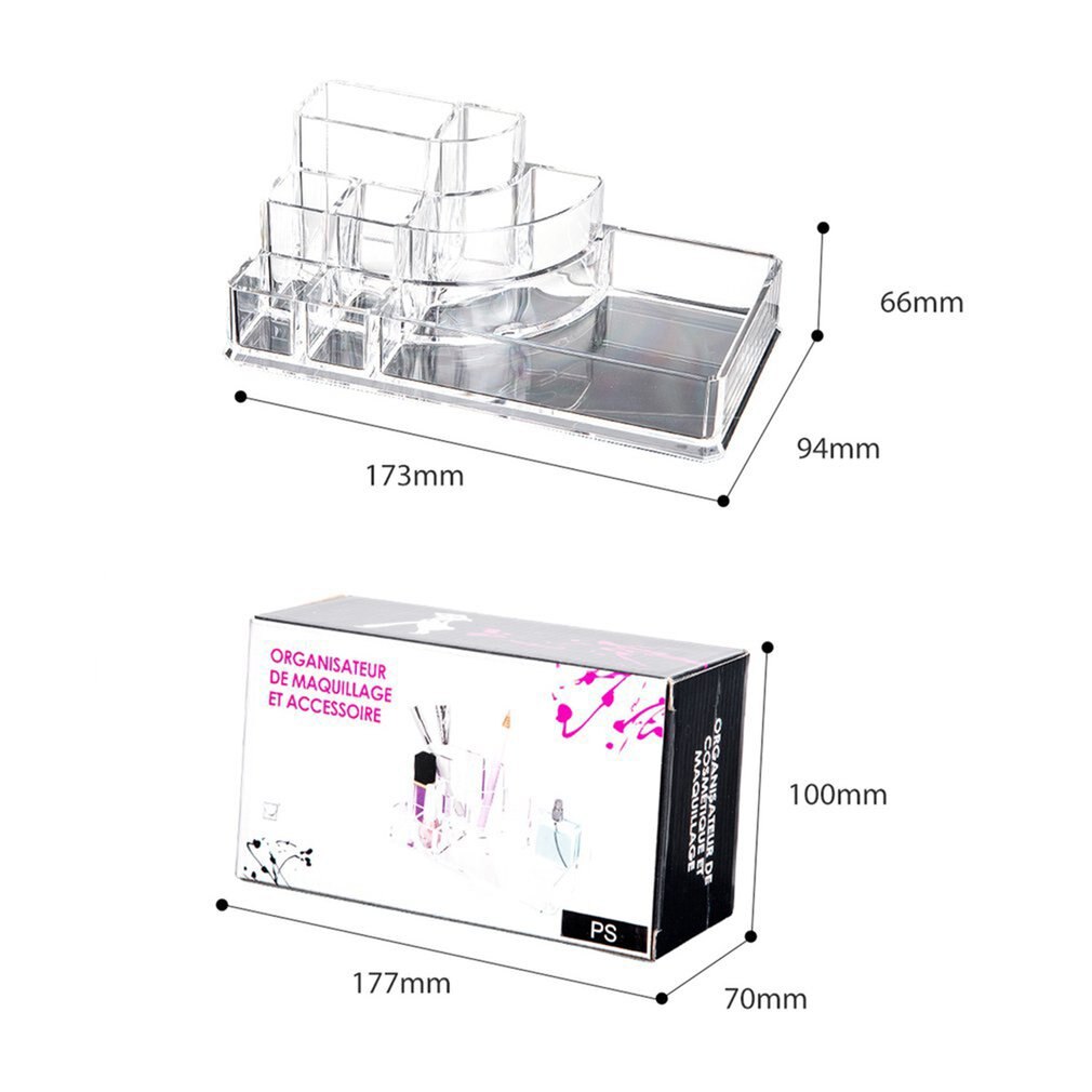 Acryl Sieraden Cosmetische Storage Drawers Display Transparante Make Organizer Dozen Case Cosmetische Opslag Box-Y-1001