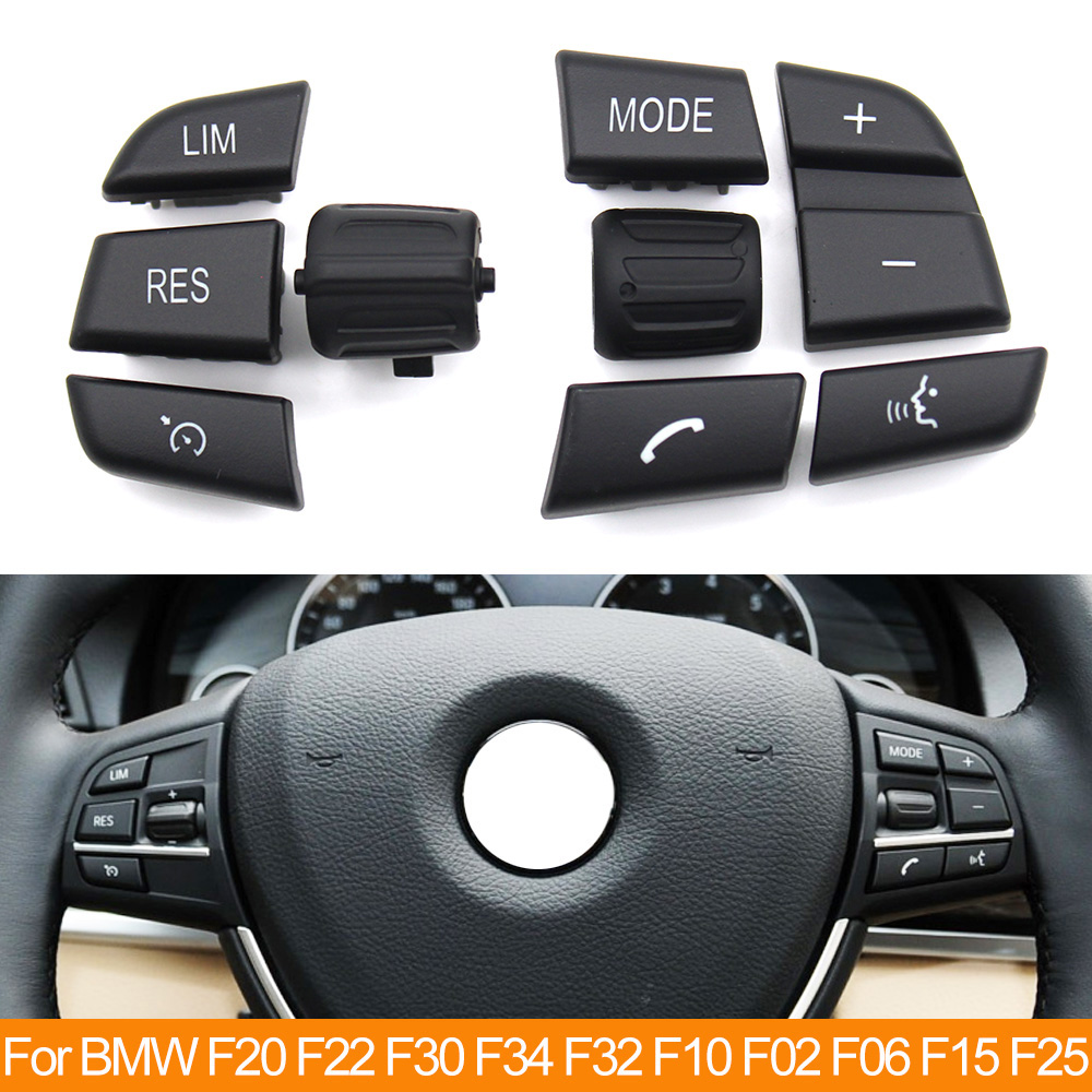 Botones para volante de coche, límite de velocidad, Control de crucero, llaves de teléfono para Serie F F20 F22 F30 F34 F36 F10 F11 F07 F12 F01 F02 F25 F15