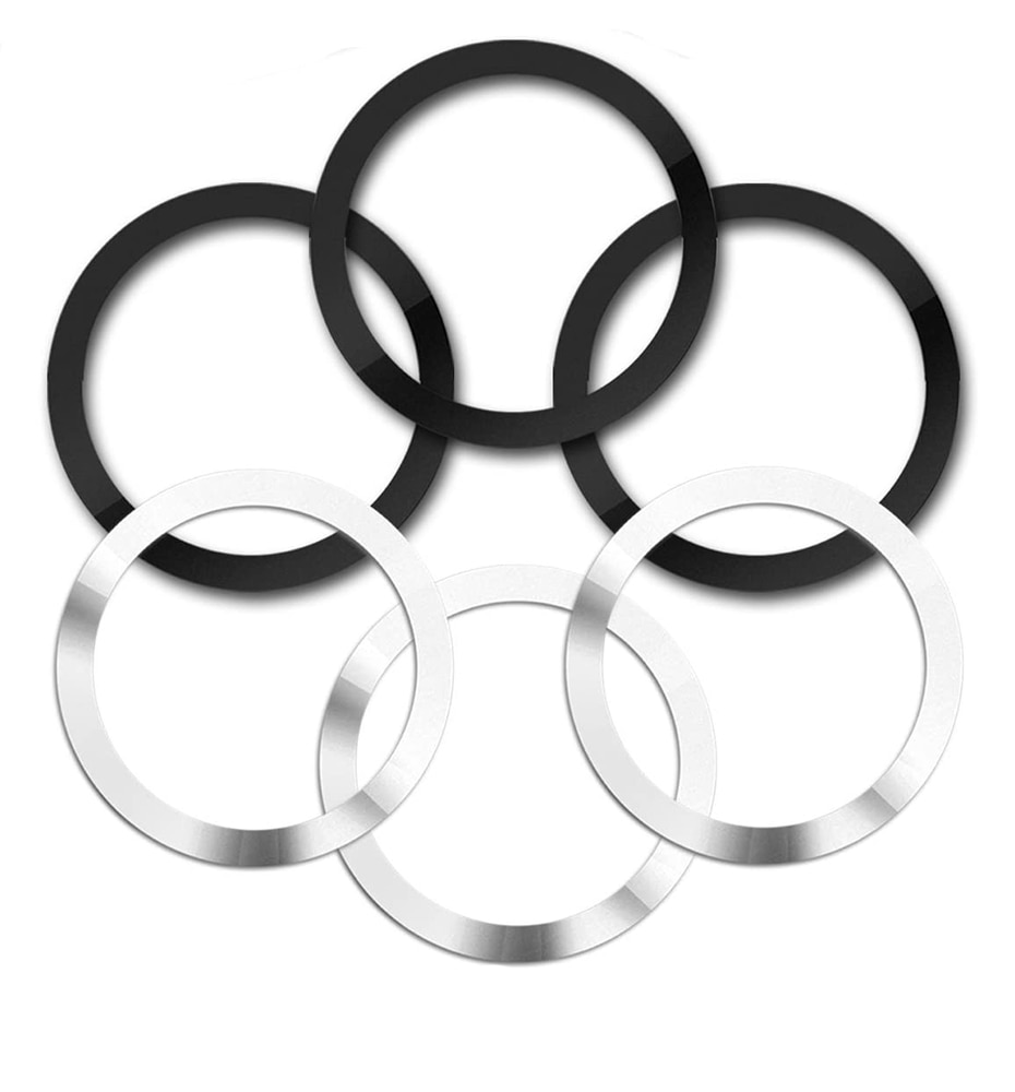 10Pcs Universele Ronde Metalen Ringen Voor Iphone Samsung Telefoon Opladen Magnetische Auto Mount Houder Magneet Voor Qi Draadloze Oplader