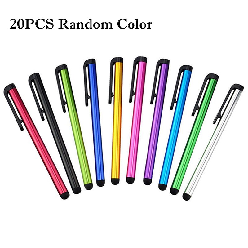 20pcs/lot Universal Stylus Pen Android Mobile Phone Capacitive Screen Touch Pen Writing Drawing for iPad Tablet Click Pencil: Default Title