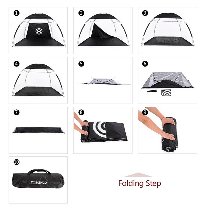 Indoor 1-3M Golf Practice Net Tent Golf Hitting Cage Garden Grassland Practice Tent Golf Training Equipment Mesh Outdoor