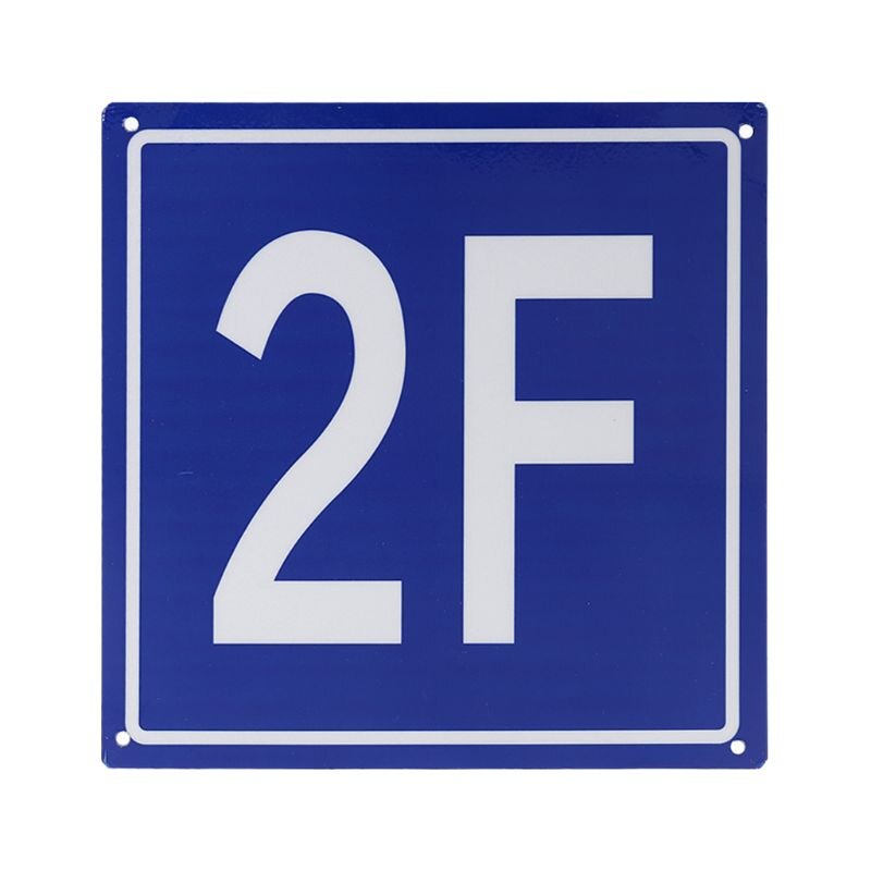 7.8 Inch Floor Nummer Borden Aluminium Building Floor Borden Voor 1F Om 10F Voor School Kantoor Huis Appartement Huis Hotel: 2