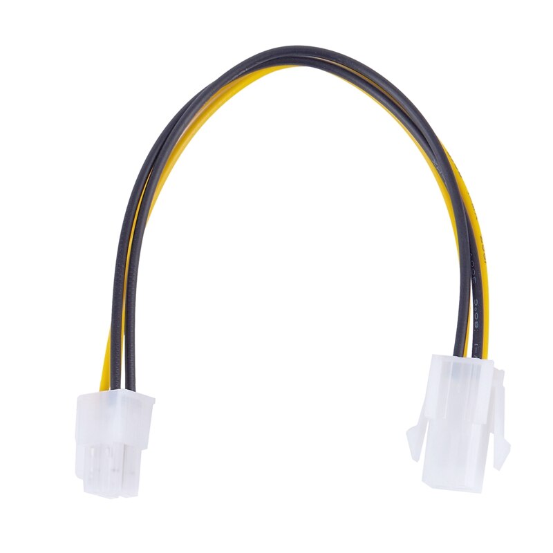 RISE-20CM/8Inch 12V 4 Pin Male to 4 Pin P4 Female CPU Power Supply Extension Cable