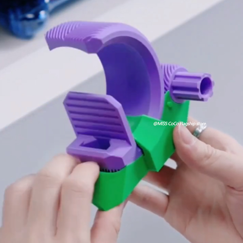 Soporte para teléfono con engranaje impreso en 3D, soporte para teléfono con engranaje en espiga, adornos, soporte ajustable para teléfono de escritorio