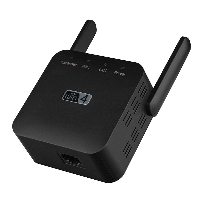 WiFi Signal Extender, Home 300 Mbps Wireless Repeater, WiFi Range Extender Signal Amplification Enhancer-Black