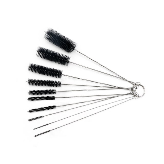 Cepillos de limpieza de cadena de bicicleta, herramientas de limpieza para el cuidado de la bicicleta, elimina la suciedad, multifunción: Negro