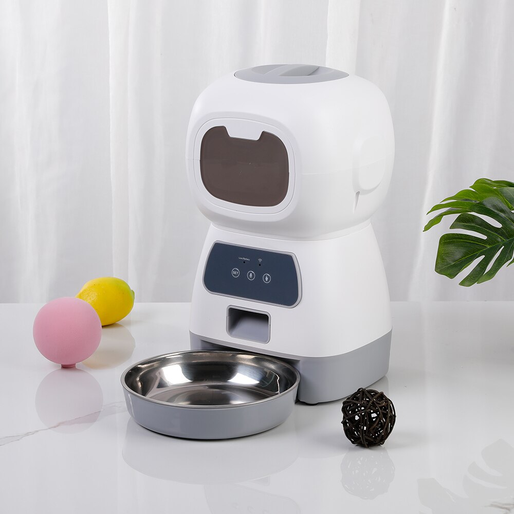 3,5 l automatische Ebene fütterung Wifi App Clever zeitgesteuert Dosierung Zubringer Katze Hundefutter Spender 2l Auto Getränke brunnen Wasser Zubringer Katzen schale