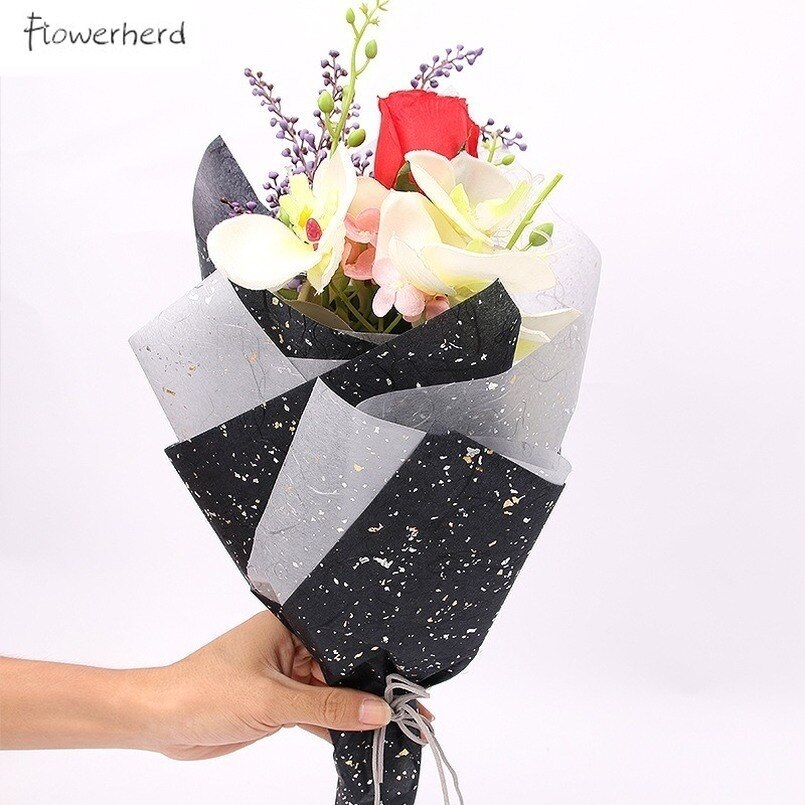 10pcs/lot Sequin Tissue Paper Gold Silver Wine Clothing Packing Flower Wrapping Paper Packaging Craft Paper Scrapbook Paper