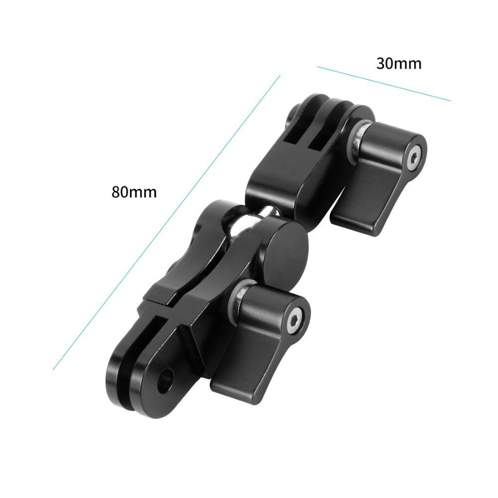 BGNing 360 Degree Rotation Metal Adapters Helmet Adapters Mounts for Gopro for Osmo Action for AKASO EK7000 4K Action Camera