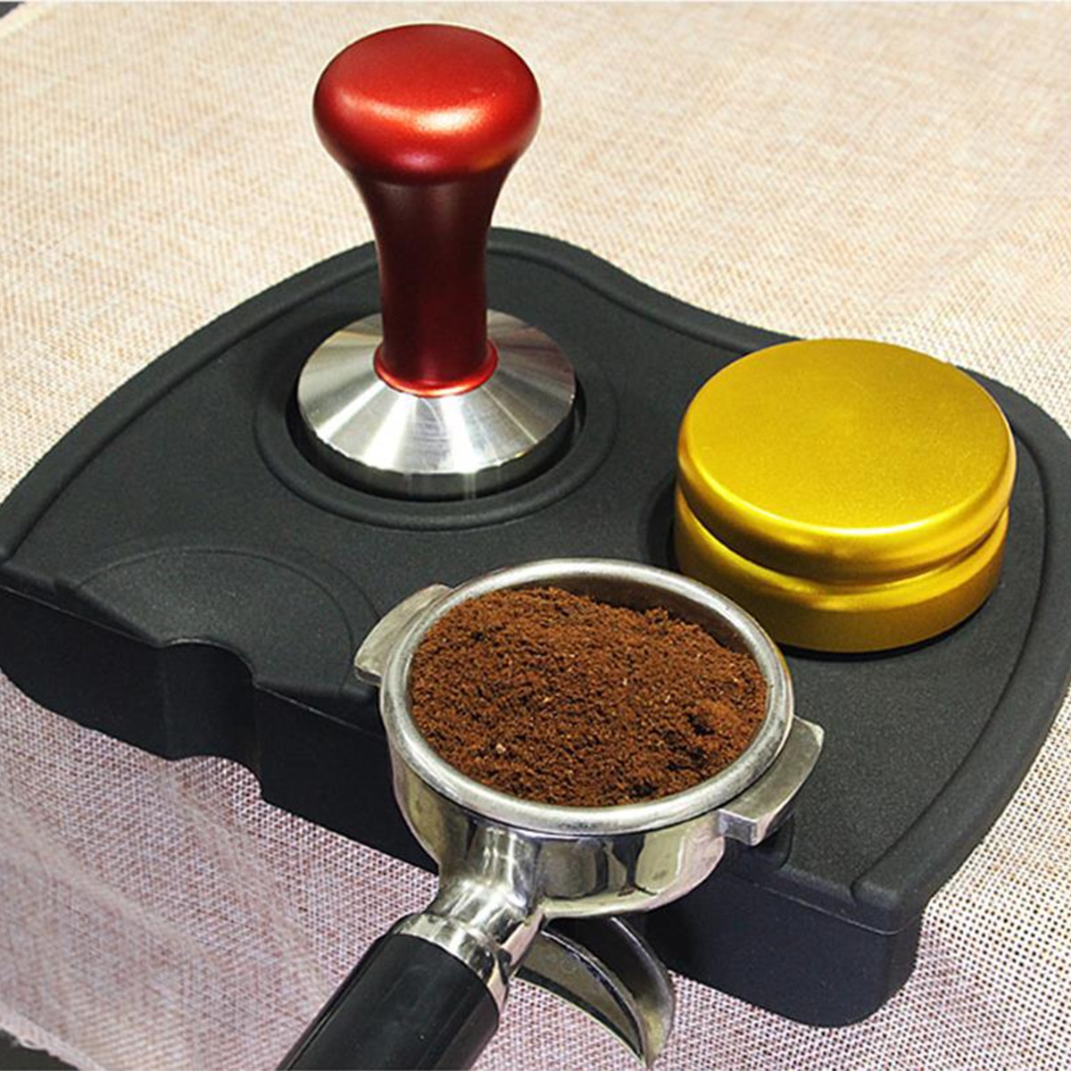 Koffie Tamper Mat Siliconen Rubber Knoeien Hoek Mat Anti-Slip Mat Koffie Maker Keuken Accessoires