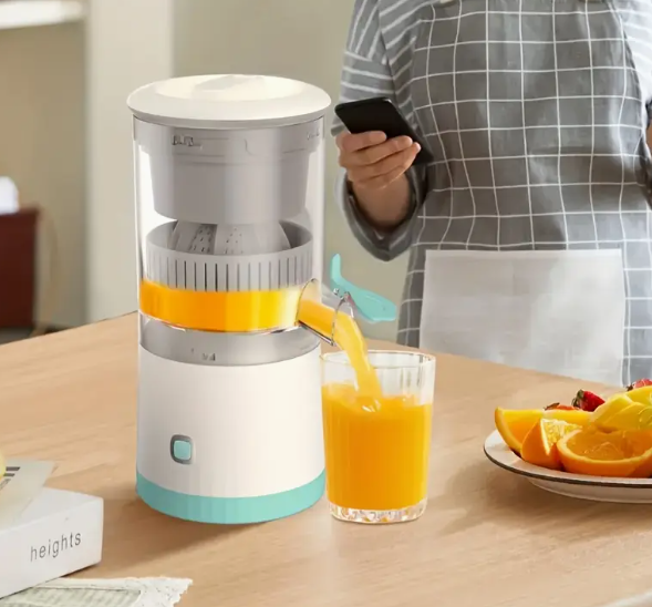 Automatisk apelsinjuicer - bärbar, usb-laddad, effektiv juicepressning för hemmabruk, hemmajuicestation