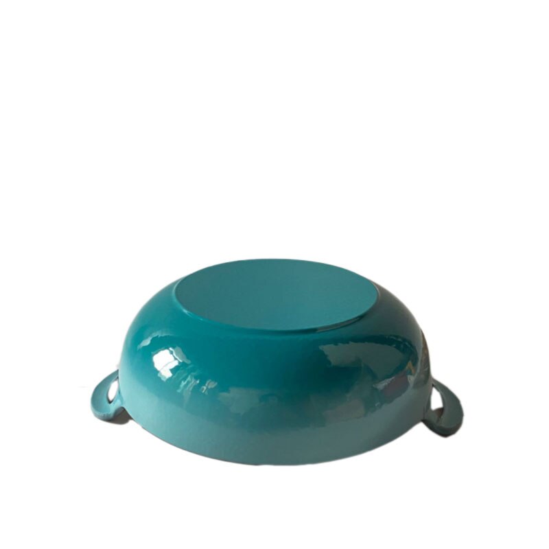 26cm Cast Iron Blue Enamel Soup Pot Saucepan