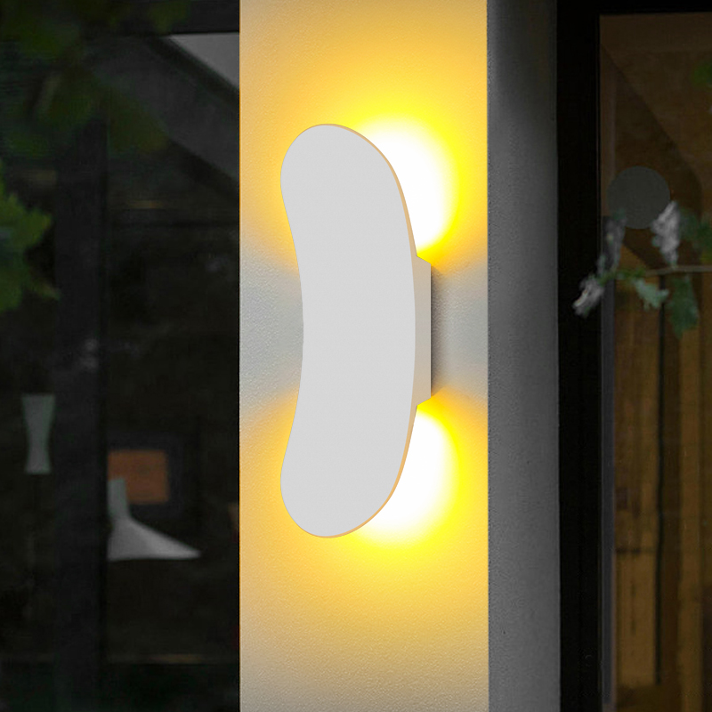 Outdoor Waterdichte LED Wandlamp 10W Nordic Energiebesparende Aluminium Indoor Nachtlampje voor Tuin Binnenplaats Gang AC85-265V