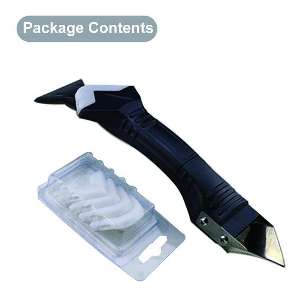 Sealant Remover Tool Kit Scraper Caulking Mould Removal 3 in 1 Portable for Home EDNU888