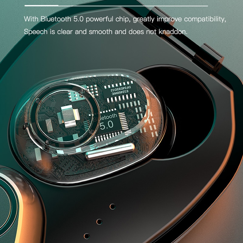 Draadloze oordopjes met bluetooth 5.0 touch control hoofdtelefoons 9d stereo waterdichte oordopjes sportwagenvormige oplaadbox