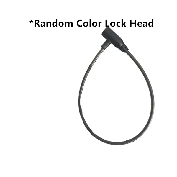 1PCs Cycling Cable Anti-theft Bicycle Cable Lock Bike Bicycle Scooter Safety Lock with 2 Keys Alarm Bike Accessories 7x64cm: Black